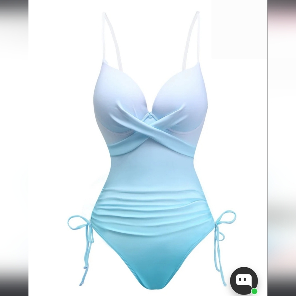 Light Blue One Piece Swimsuit